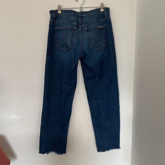 Joe's High Rise Straight Leg Distressed Jeans - Picture 7 of 9